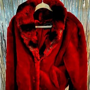 Terry Lewis Classic Luxuries Cranberry red jacket